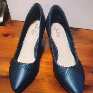 Clarks Navy Blue Heels